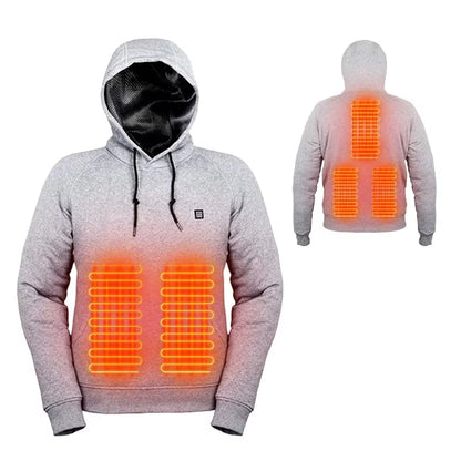 USB Heated Vintage Gothic Hoodies for Men and Women - Long Sleeve Loose Coats and Harajuku Streetwear Sweatshirts