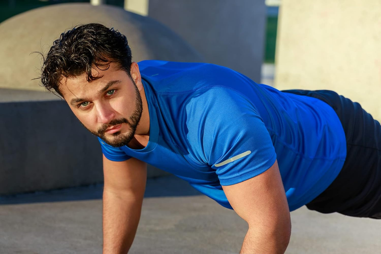 Men's Quick-Dry Moisture-Wicking Short Sleeve Athletic T-Shirts - 1/3 Pack